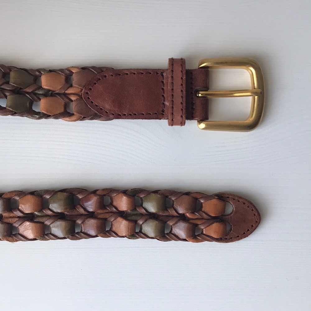 Talbots Woven Leather Belt